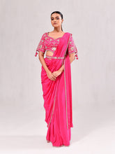 Zardosi Floral Jaal Stitched Saree